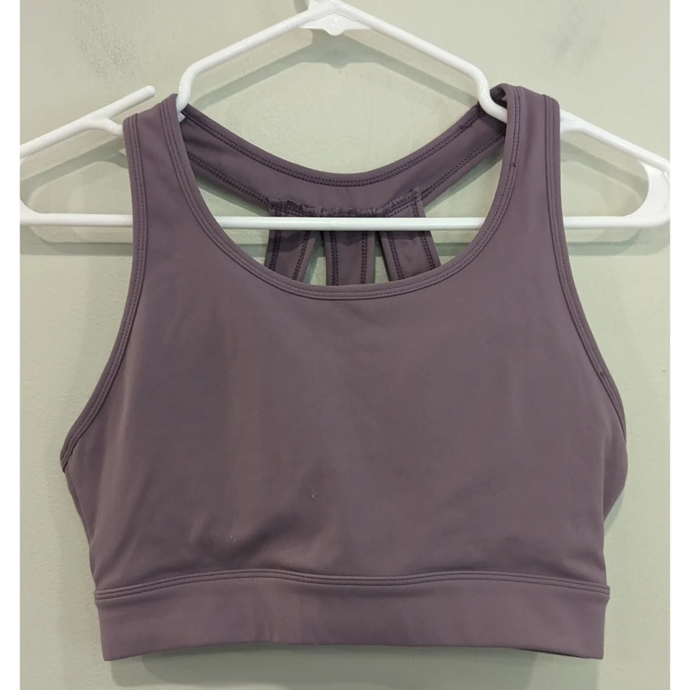 NVGTN Purple Removable Cups Sports Bra Size Medium